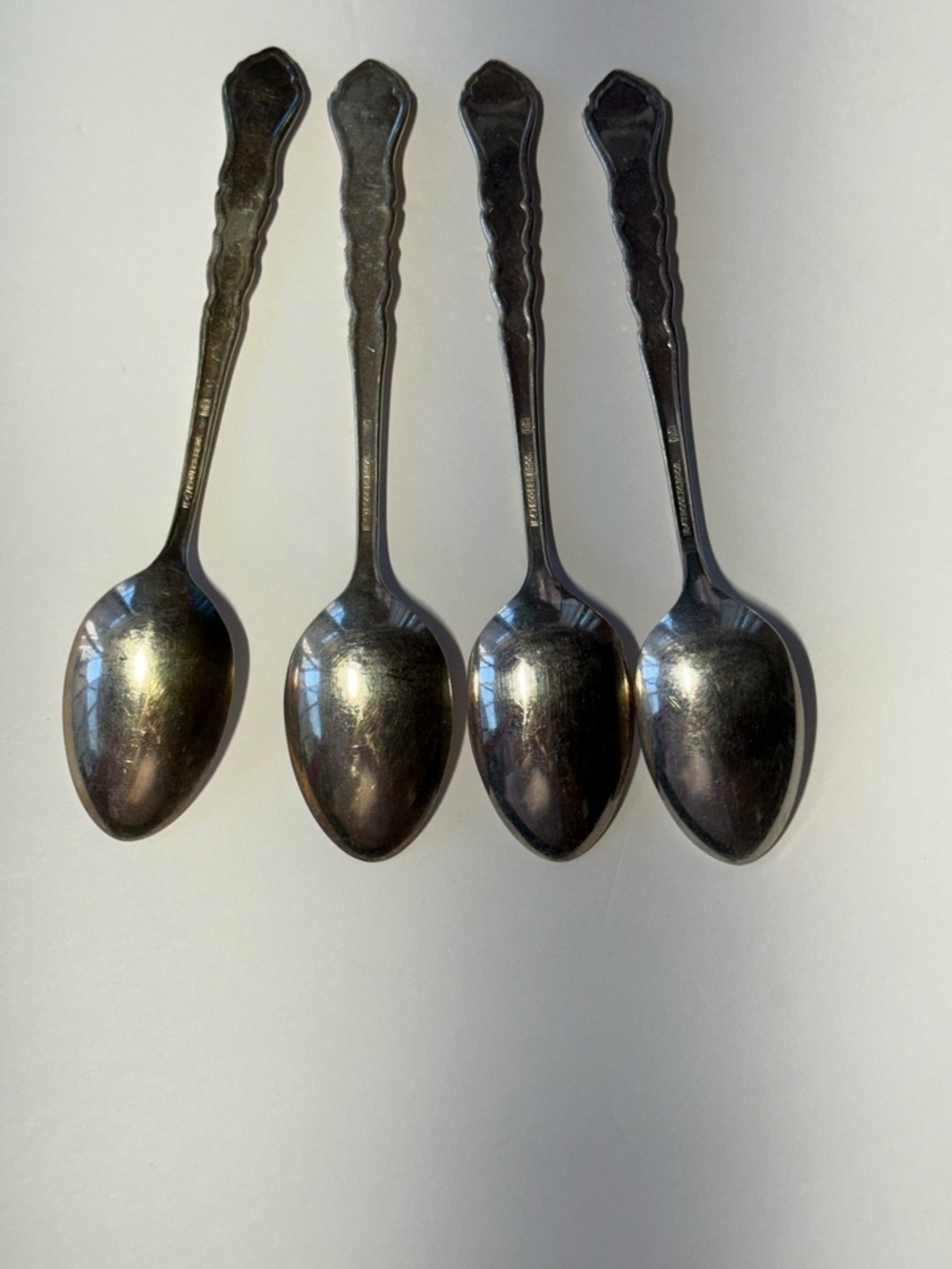 Vintage Silver-Tone Kitchen Scissors and Teaspoons Set - Silver - Picture 4 of 13